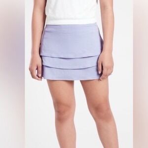 ATHLETA GIRL | Lilac Purple Tiered Ruffle Tennis Athletic Skort Skirt, Size S/7